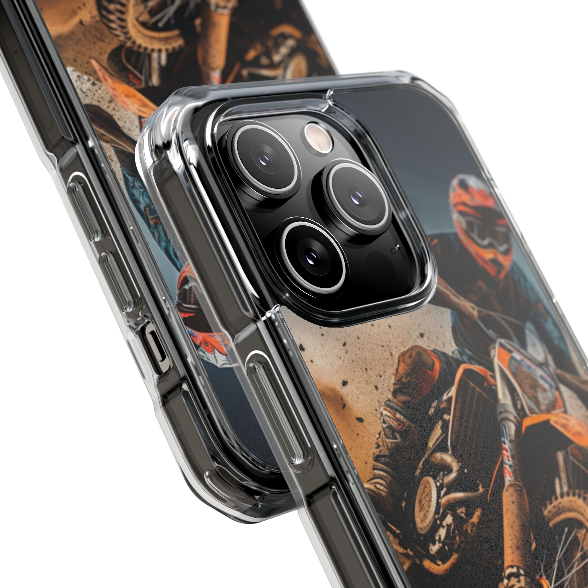 Rider Amidst Desert Fury iPhone Case - Impact
