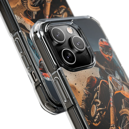Rider Amidst Desert Fury iPhone Case - Impact