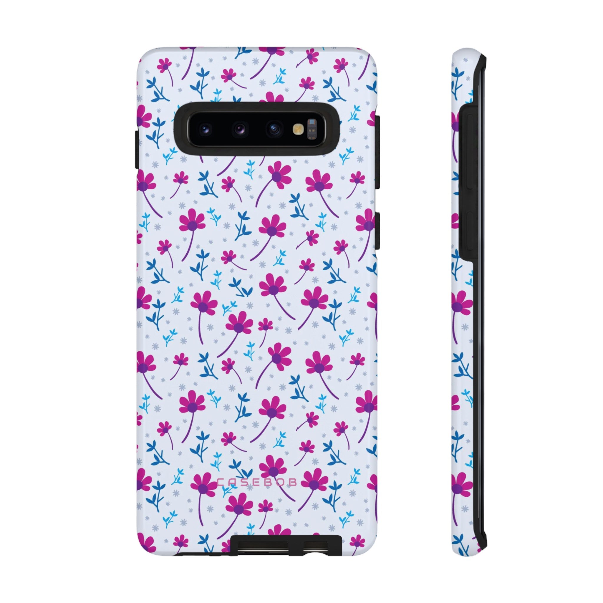 Purple Flower Pattern - Protective Phone Case