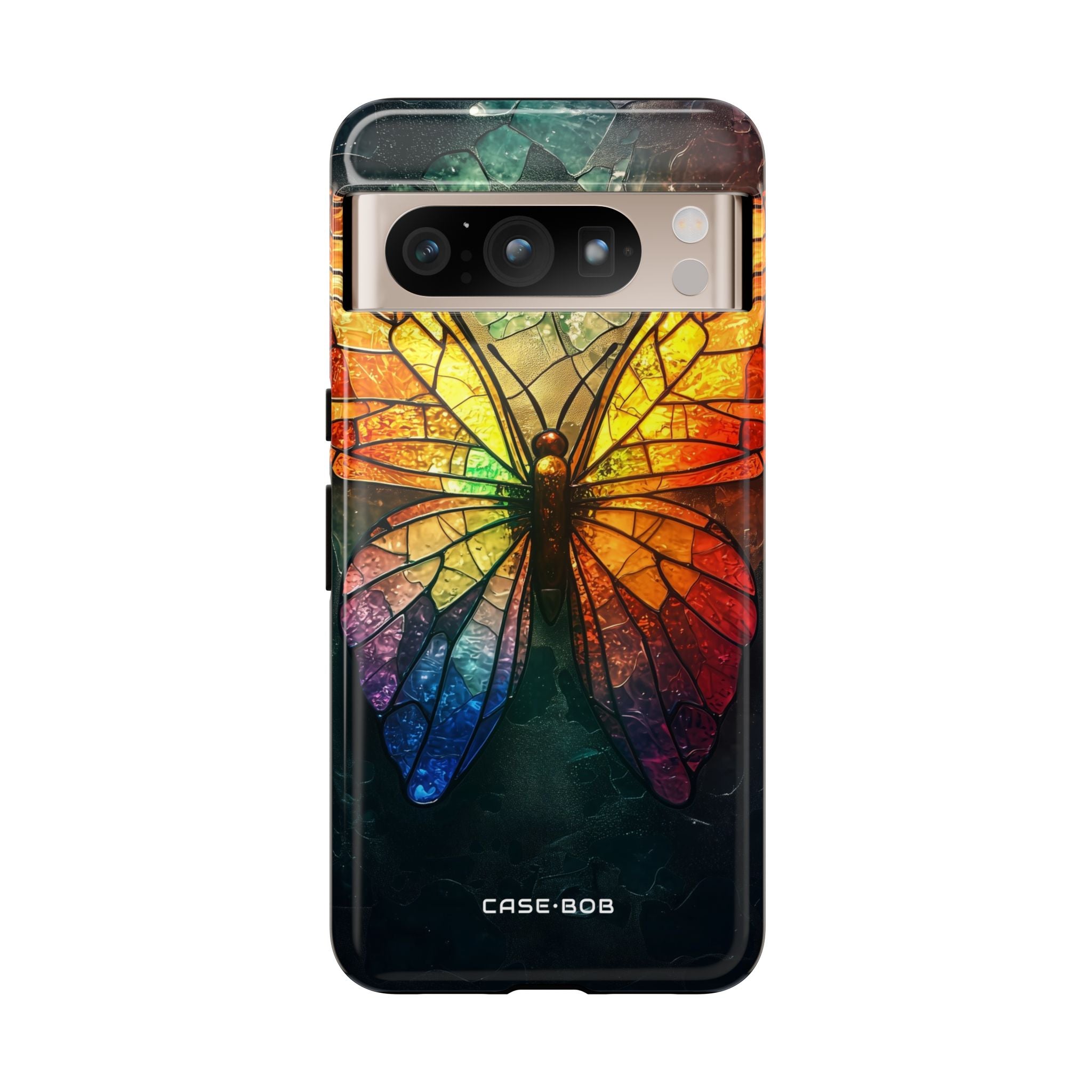 Stained Glass Butterfly Google Pixel 8 Pro Case - Tough