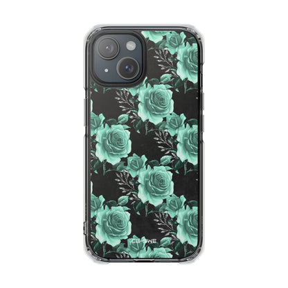 Turquoise Rose Symphony iPhone Case - Impact