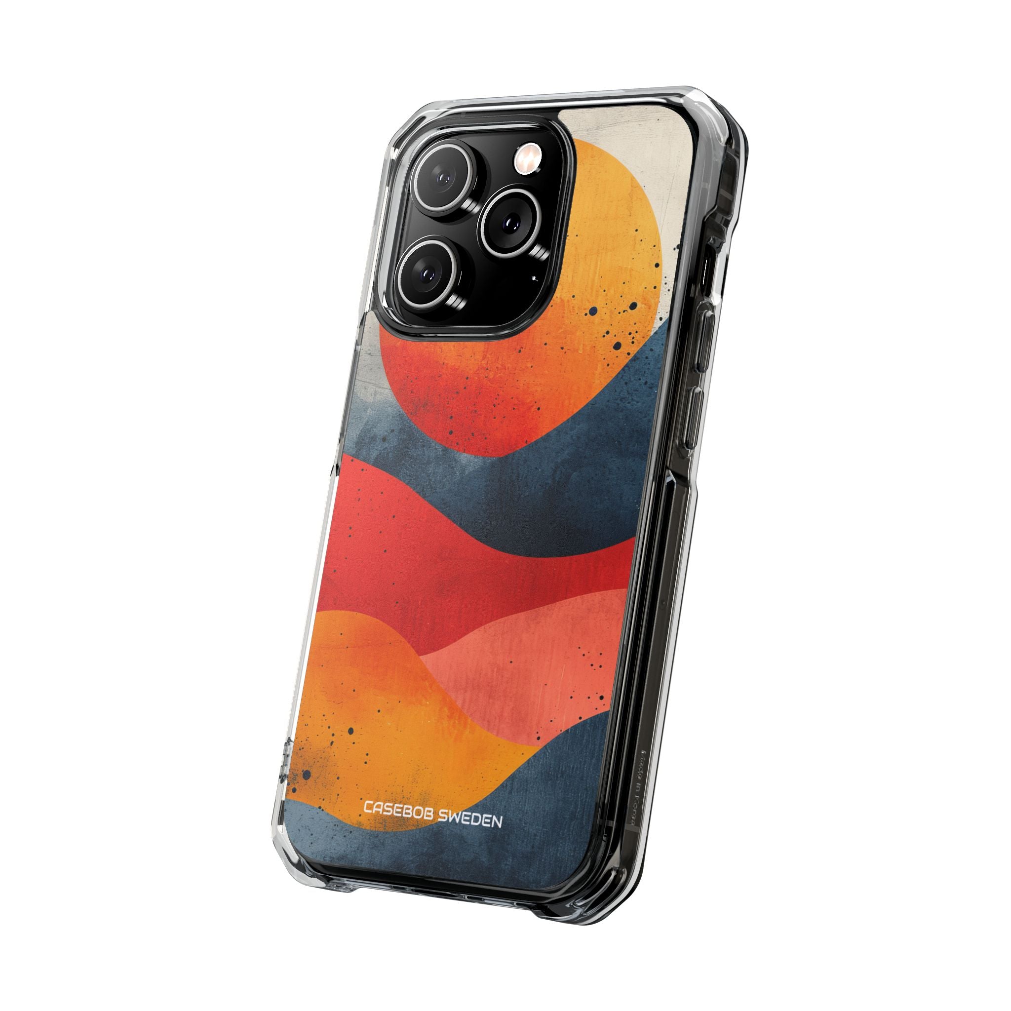 Sunburst Waves - Clear Impact iPhone 14 Phone Case