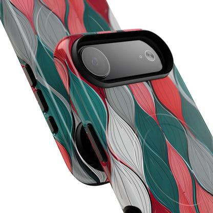 Leaf Cascade Teal iPhone 17 Air Case - Tough+