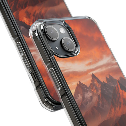 Mountain Peaks Glowing iPhone Case - Impact