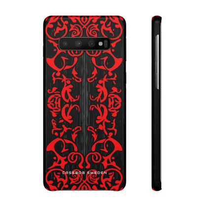 Gothic Crimson Symmetry Samsung S10 - Slim Phone Case