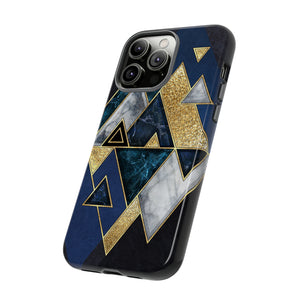 Dark Blue Geometric - Protective Phone Case