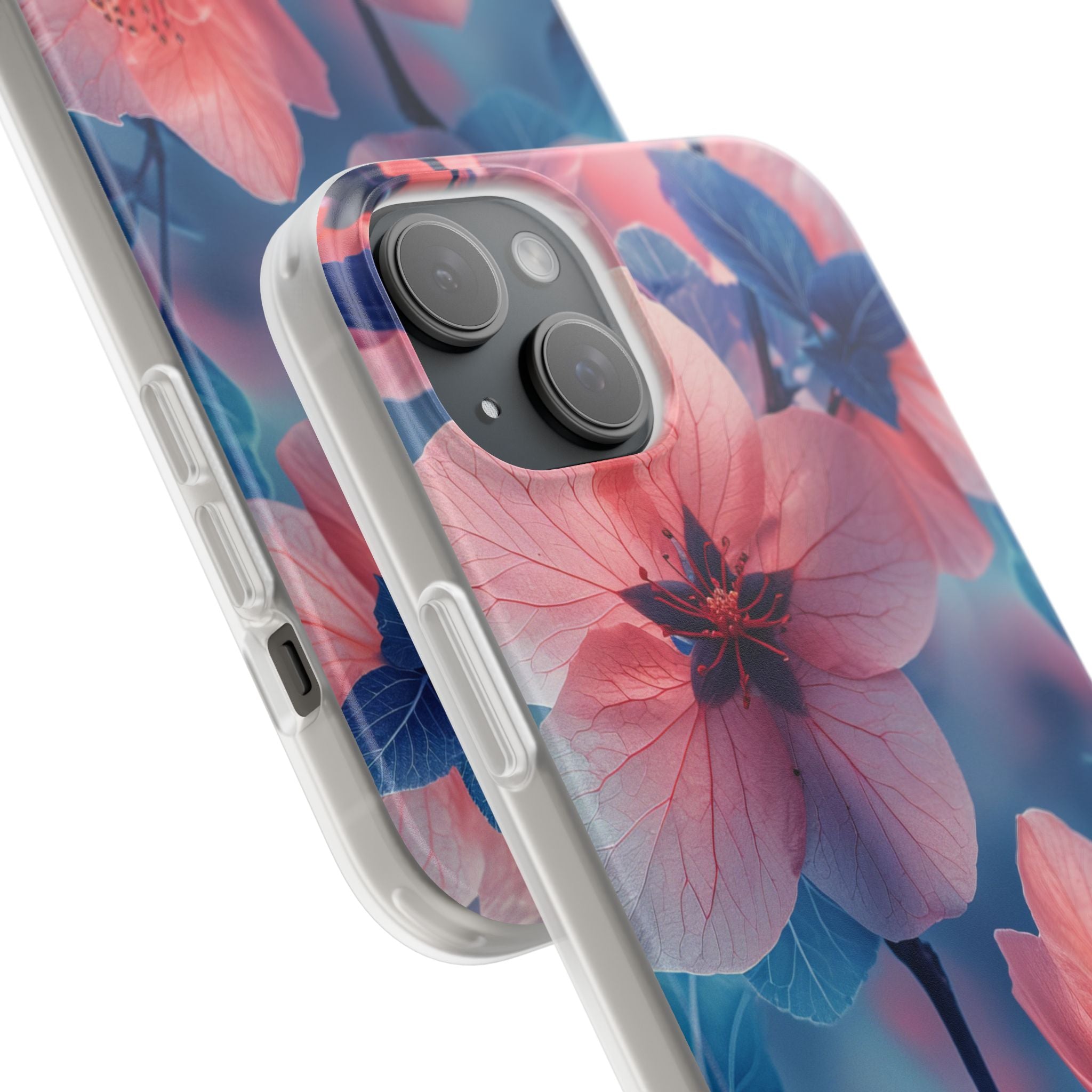 Ethereal Floral Harmony iPhone 15 - Flexi Phone Case