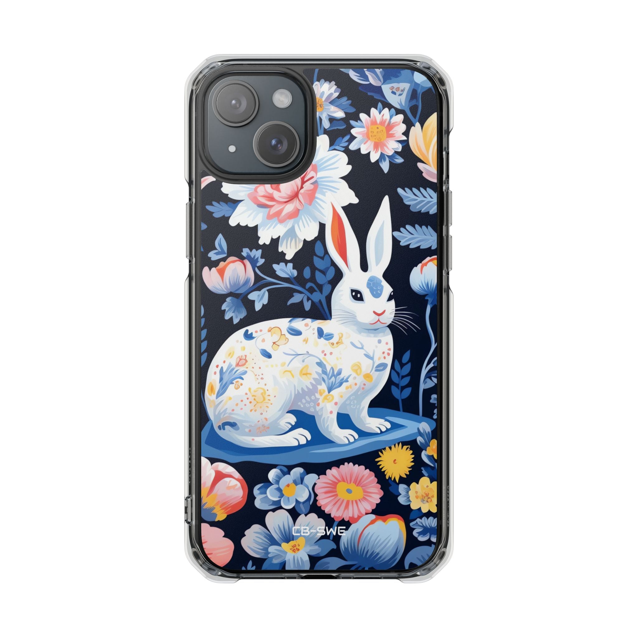 Floral Rabbit Dances iPhone Case - Impact