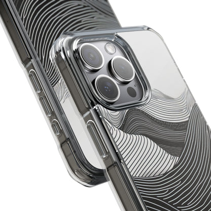 Undulating Horizon Waves iPhone 15 - Clear Impact Phone Case