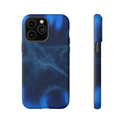 Blue Space Ink Art iPhone Case (Protective) iPhone 14 Pro Max Matte Phone Case