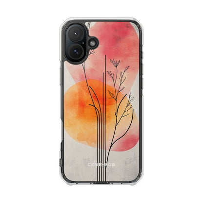 Curved Stem Sunset iPhone 16 Plus Case - Impact