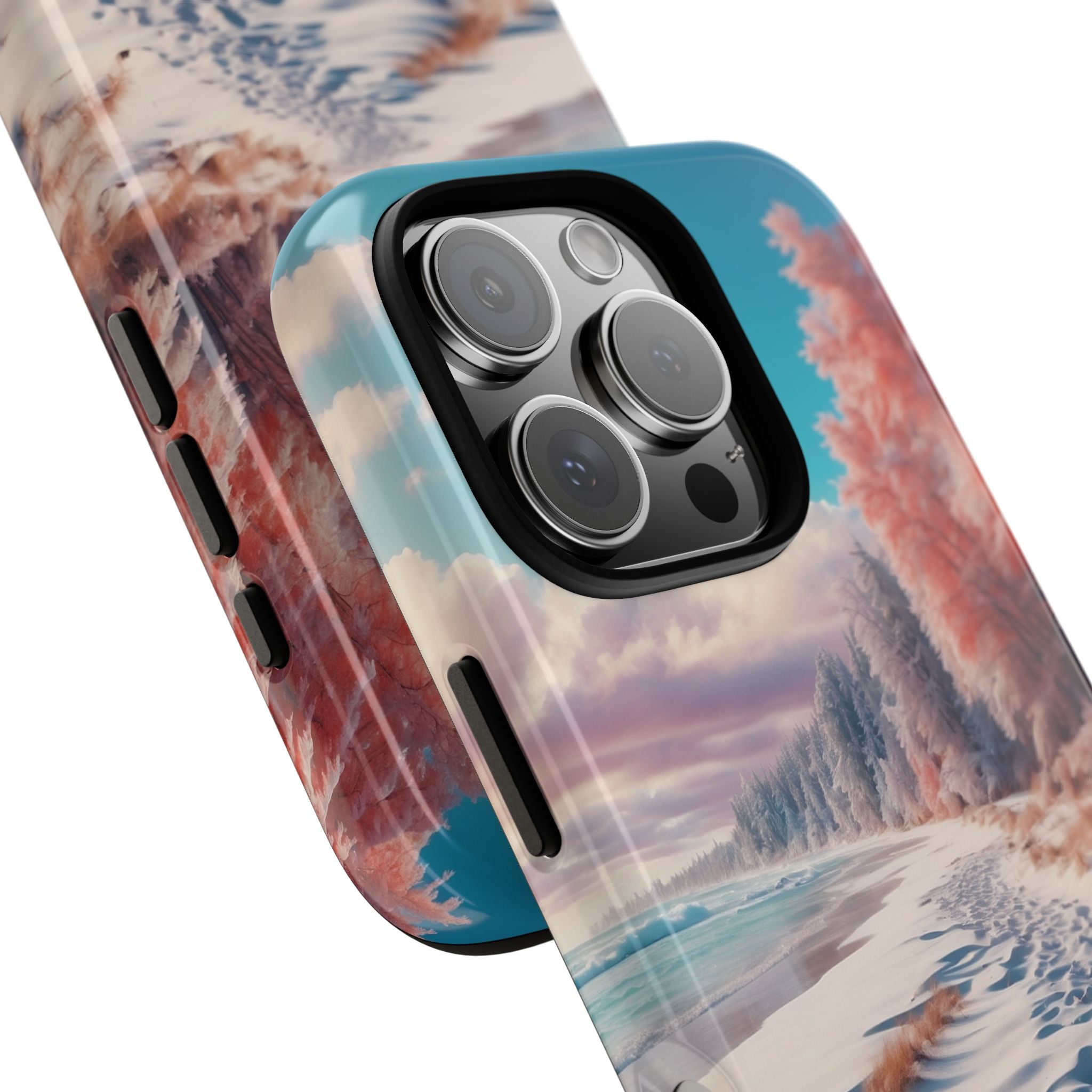 Snowy Footprints iPhone 16 Pro Case - Tough