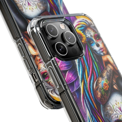 Sunflower Skull Glow iPhone 14 Pro Max Case - Impact