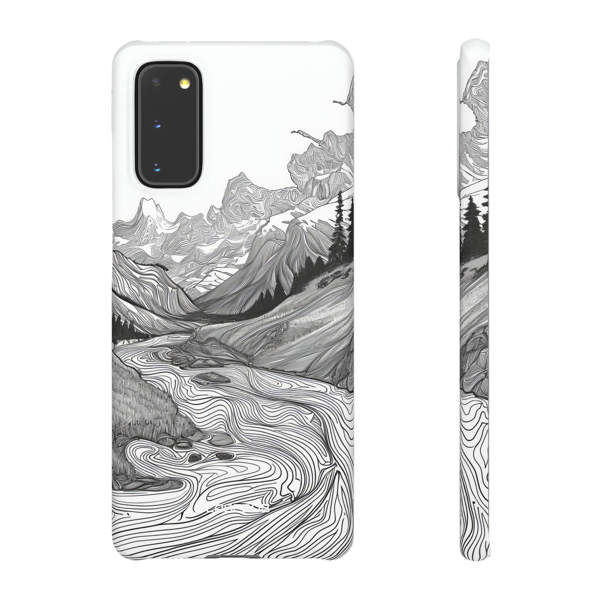 Monochrome Serenity | Slim Phone Case for Samsung