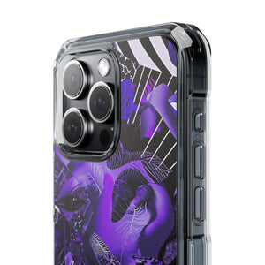 Ultra Violet Design | Handyhülle für iPhone (Clear Impact Case – magnetisch) 