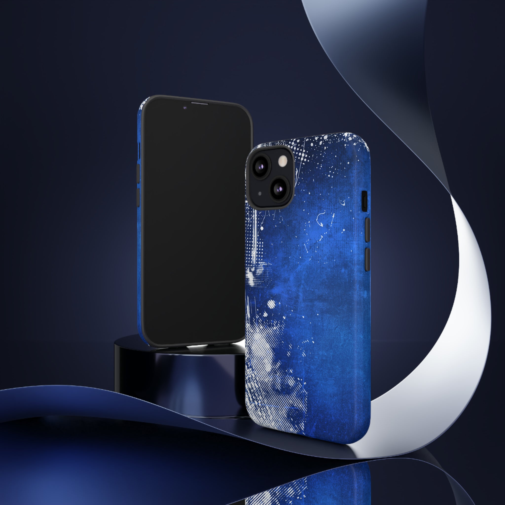 Grunge Blue - Protective Phone Case