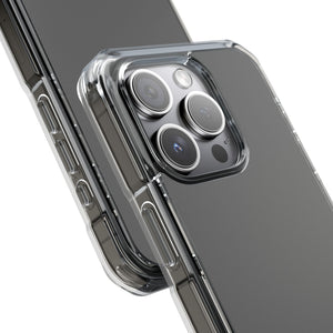 Granitgrau | Handyhülle für iPhone (Clear Impact Case – Magnetisch) 