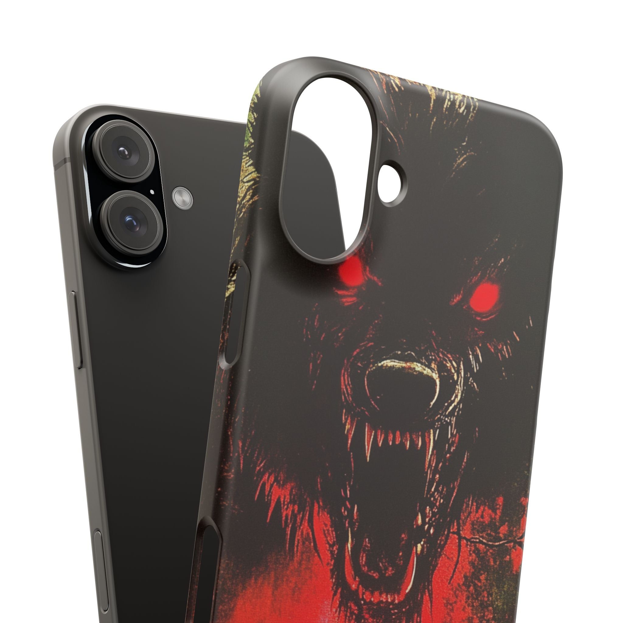 Bloodmoon Wolf's Lament iPhone 16 - Slim Phone Case