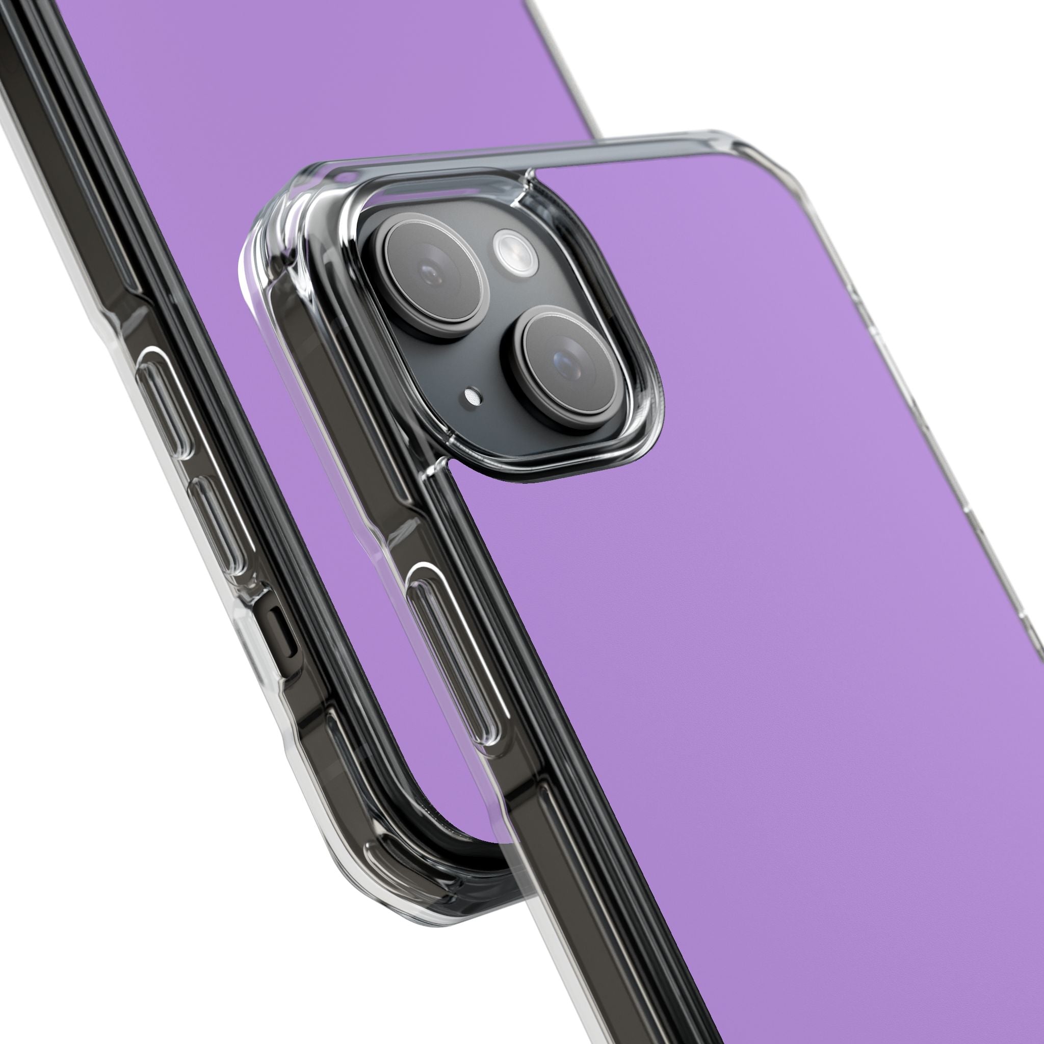 Bright Lavender - Clear Impact iPhone 15 Phone Case