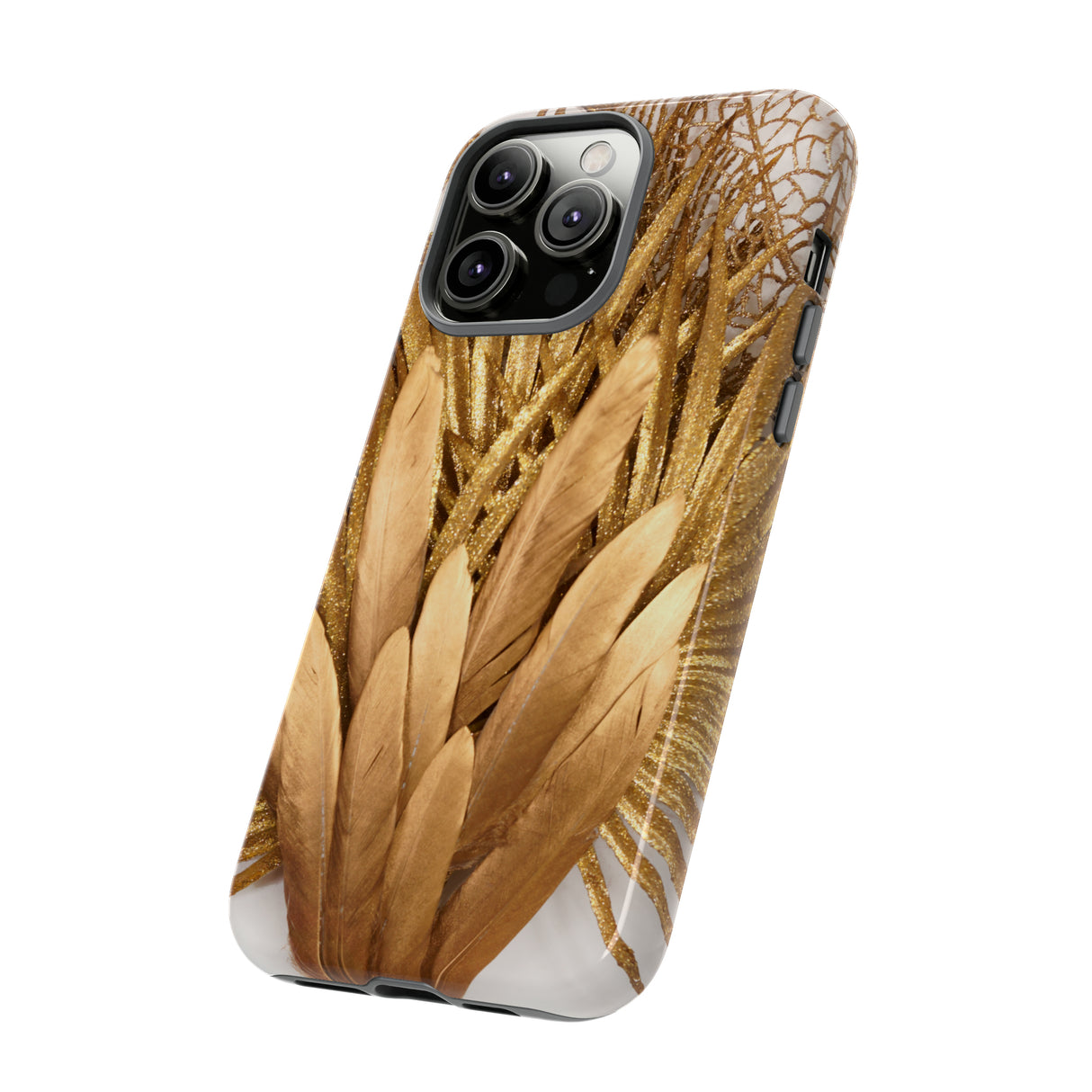 Gold Feather - Protective Phone Case