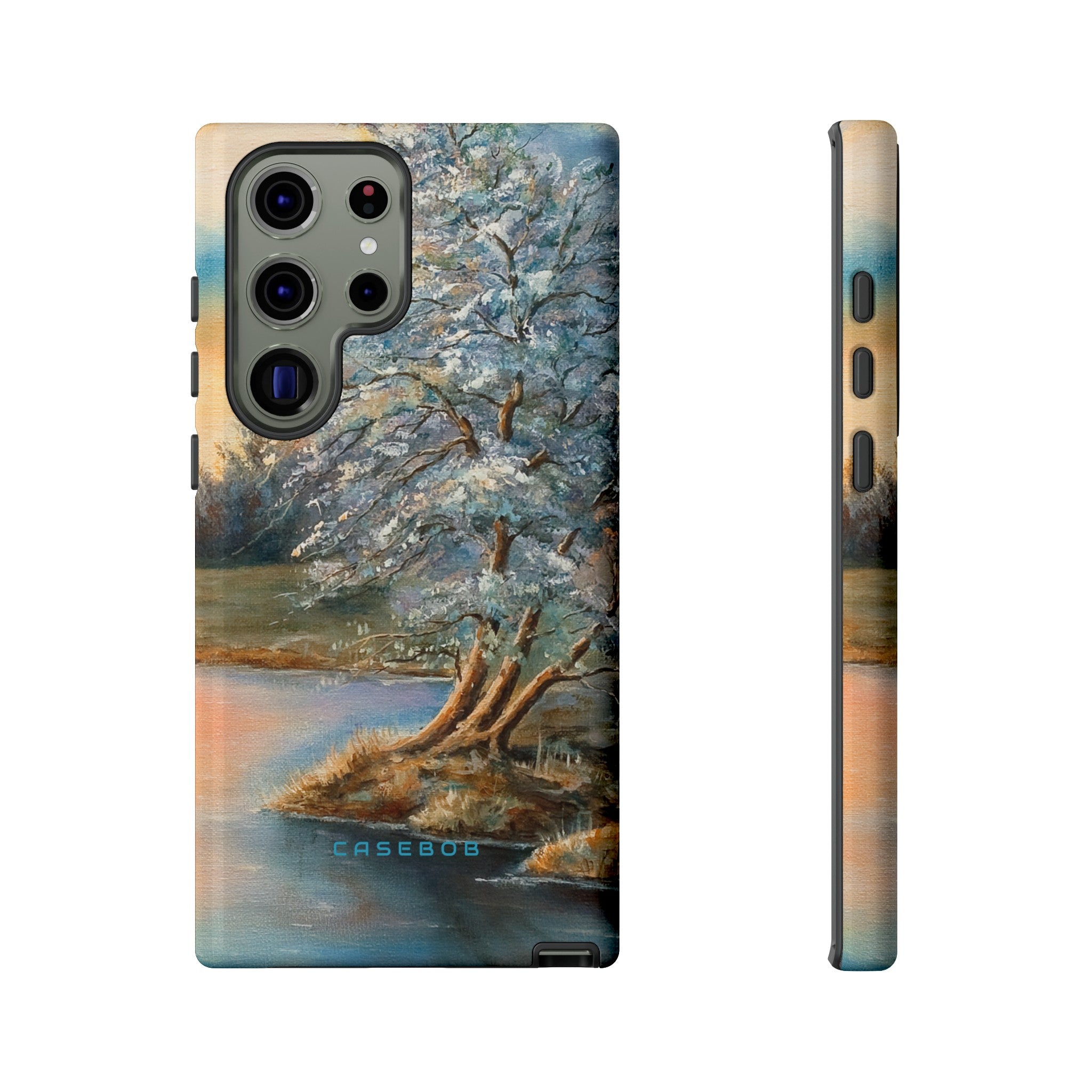 Winterday lake - Protective Phone Case