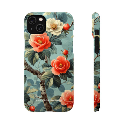 Vintage Floral Romance iPhone 14 - Slim Phone Case