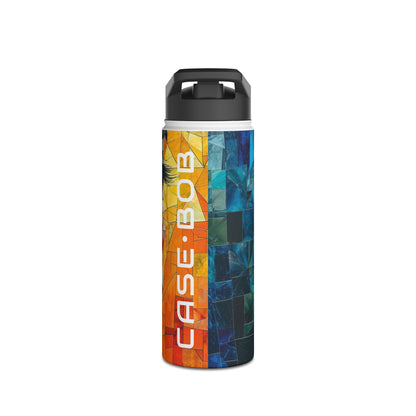 Mosaic Gaze Blue - Stainless Steel Water Bottle
