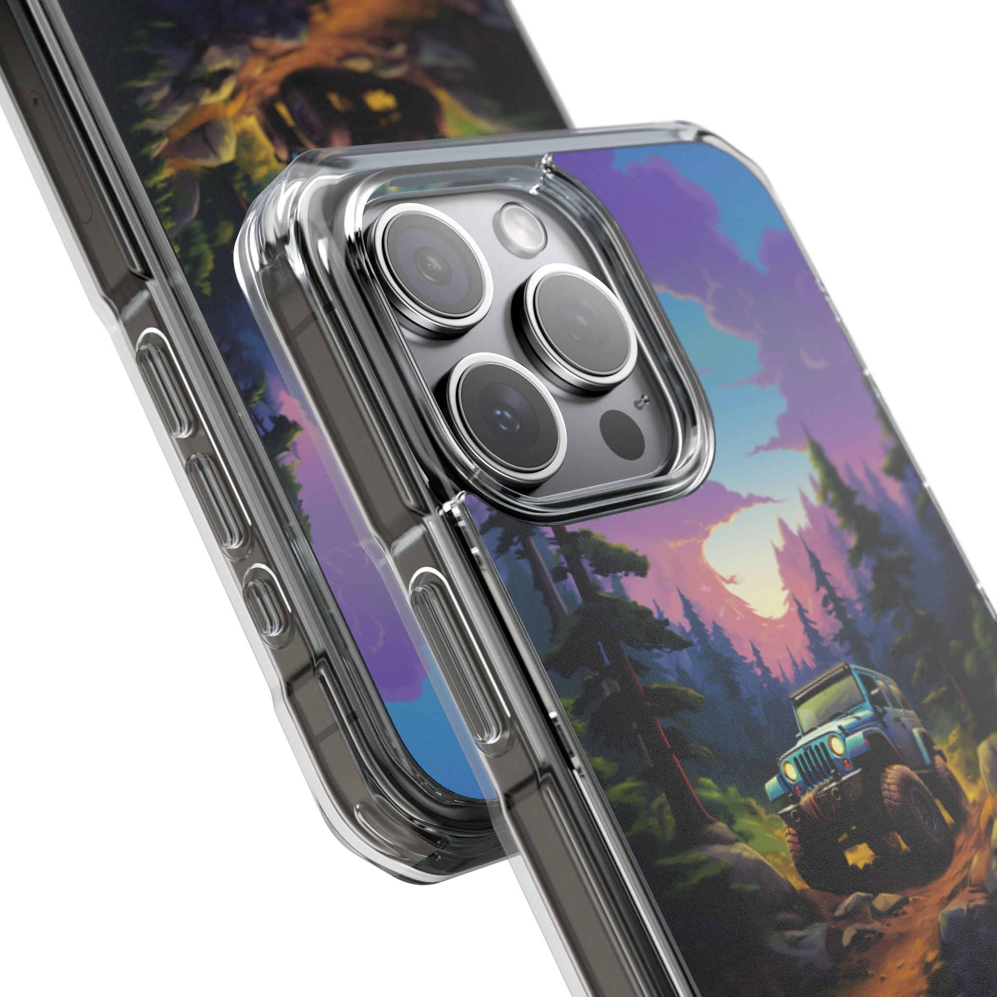 Sunset Forest Drive iPhone Case - Impact