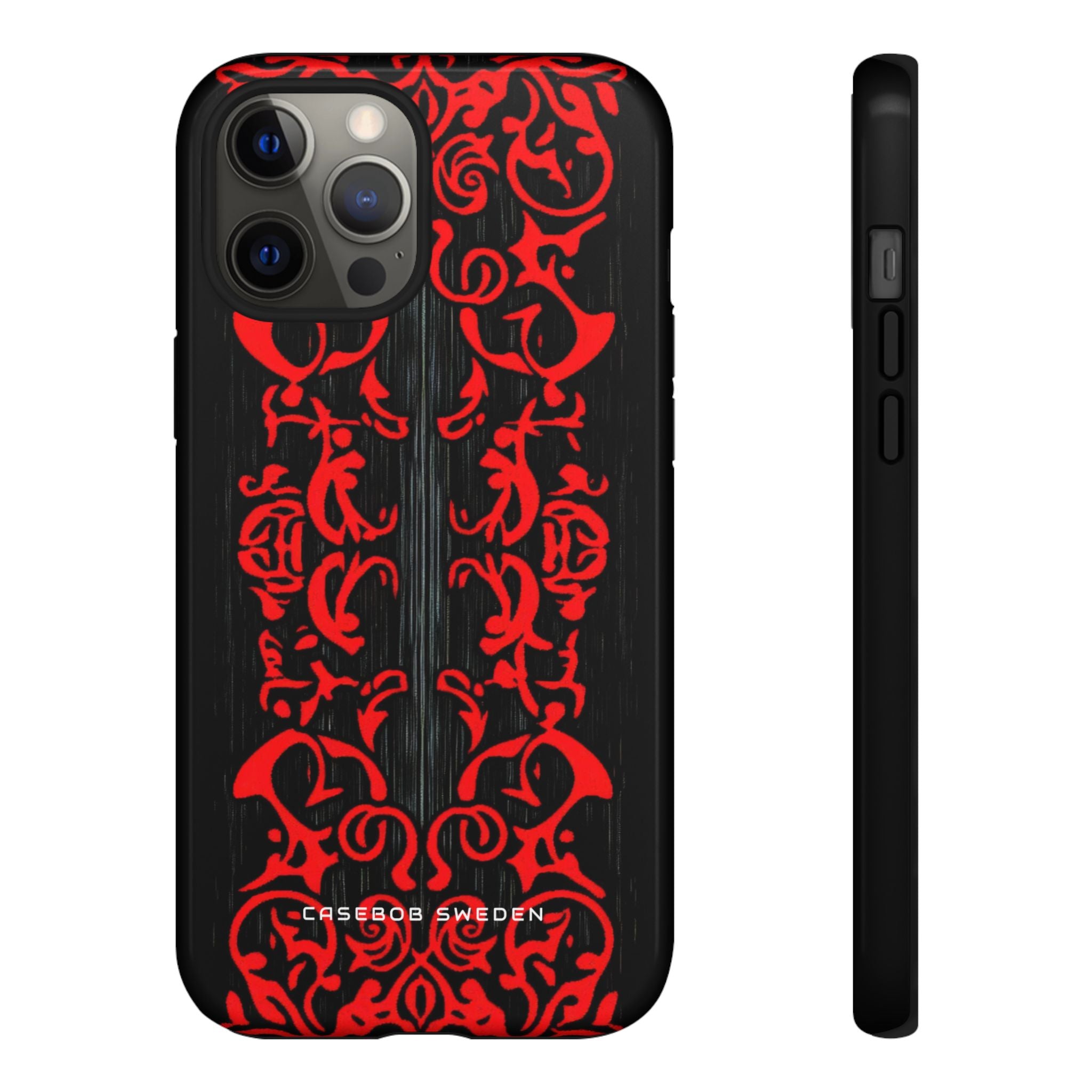 Gothic Crimson Symmetry iPhone 12 - Tough Phone Case