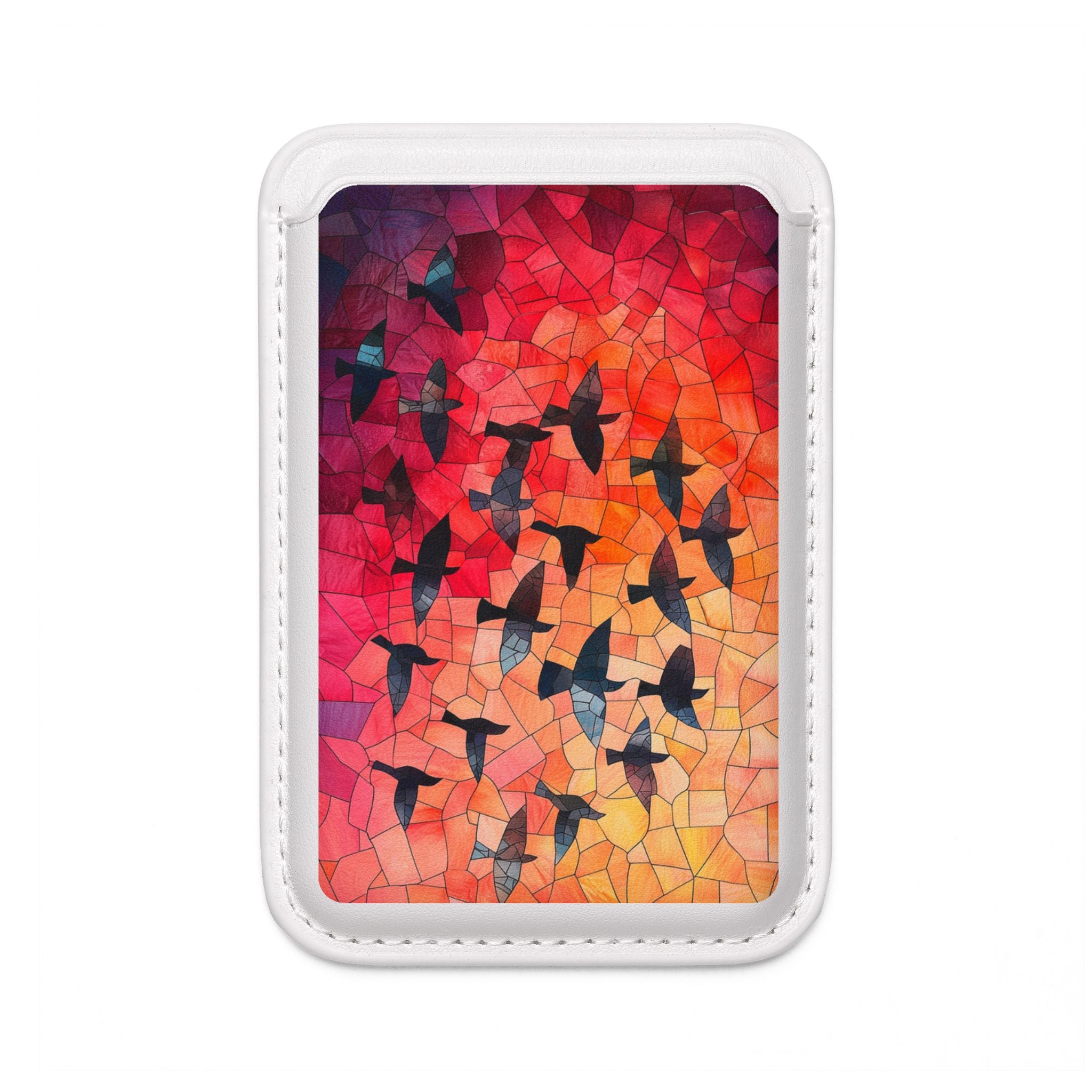 Stained Glass Birds Wallet – MagSafe Ready