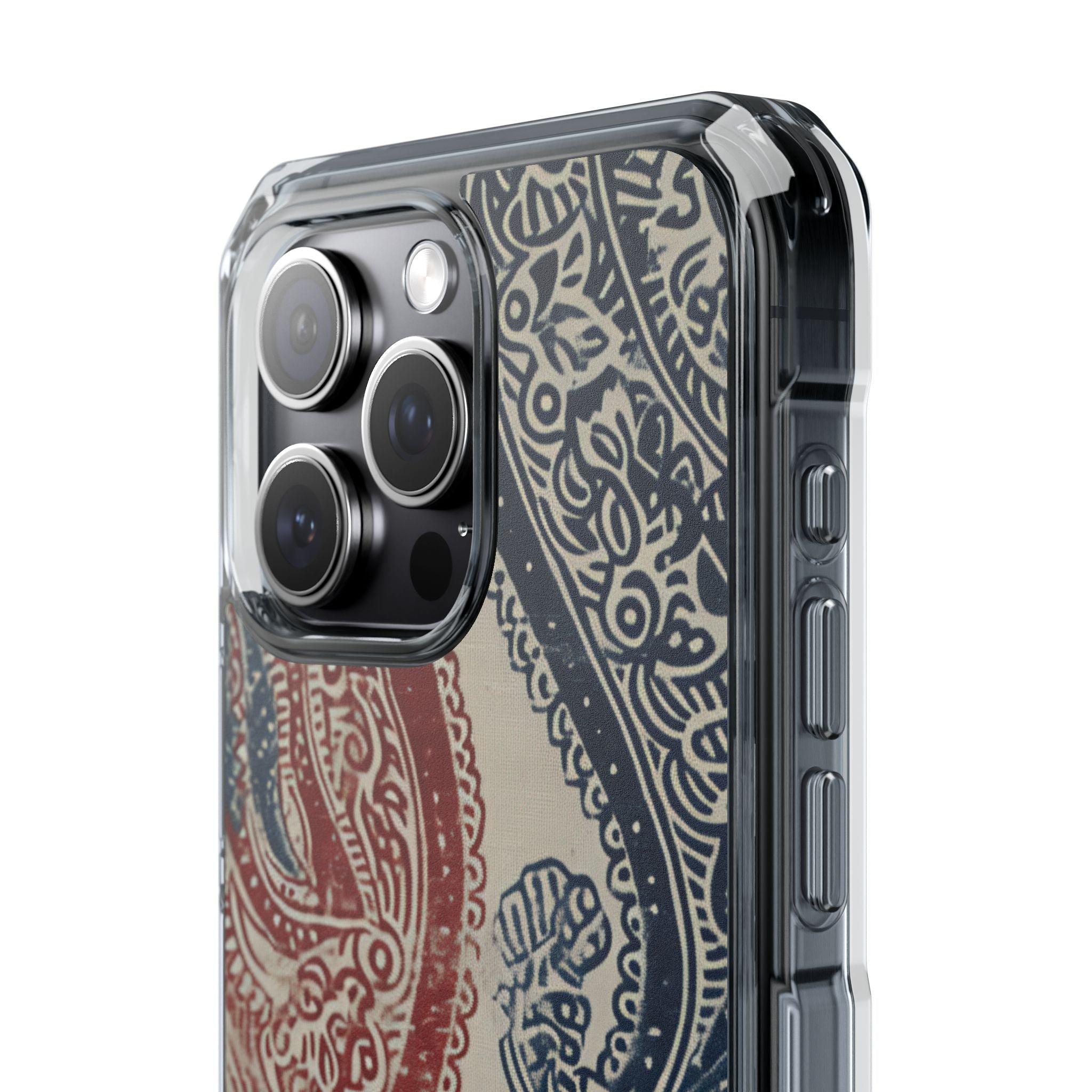 Ornate Paisley Swirl iPhone 15 - Impact Clear+