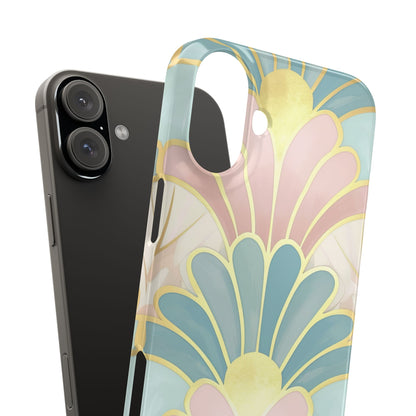 Pastel Deco Elegance - Slim iPhone 16 Phone Case