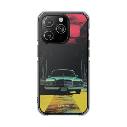 Retro Futuristic Nightscape iPhone Case - Impact