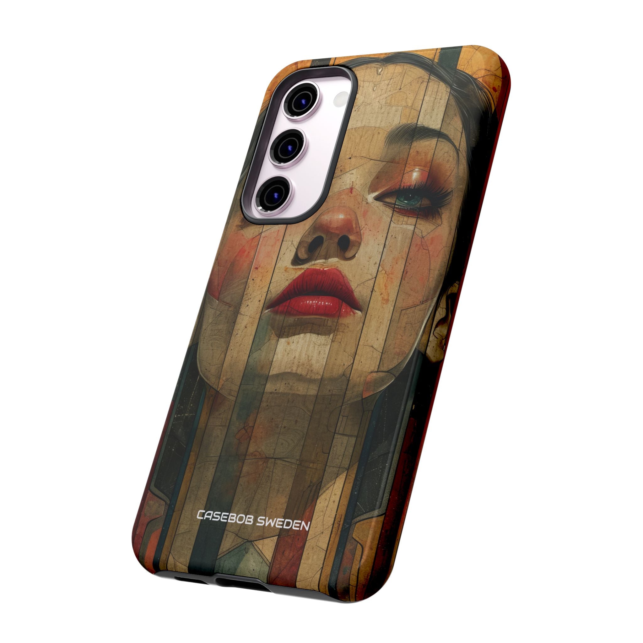 Bold Art Deco Portrait - Tough Samsung S23 Phone Case