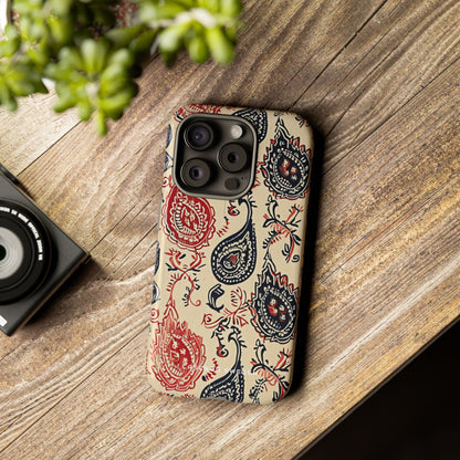 Vintage Paisley Elegance iPhone 15 - Tough Phone Case