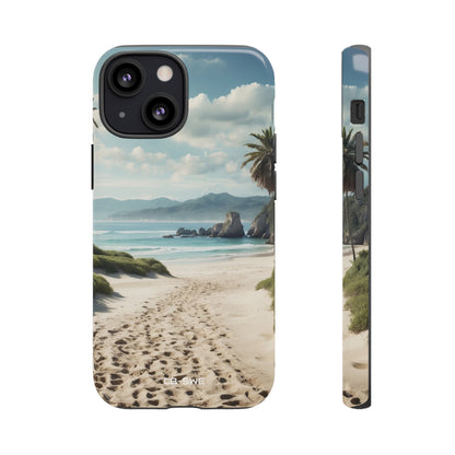 Footprints Trace Sand - iPhone Case