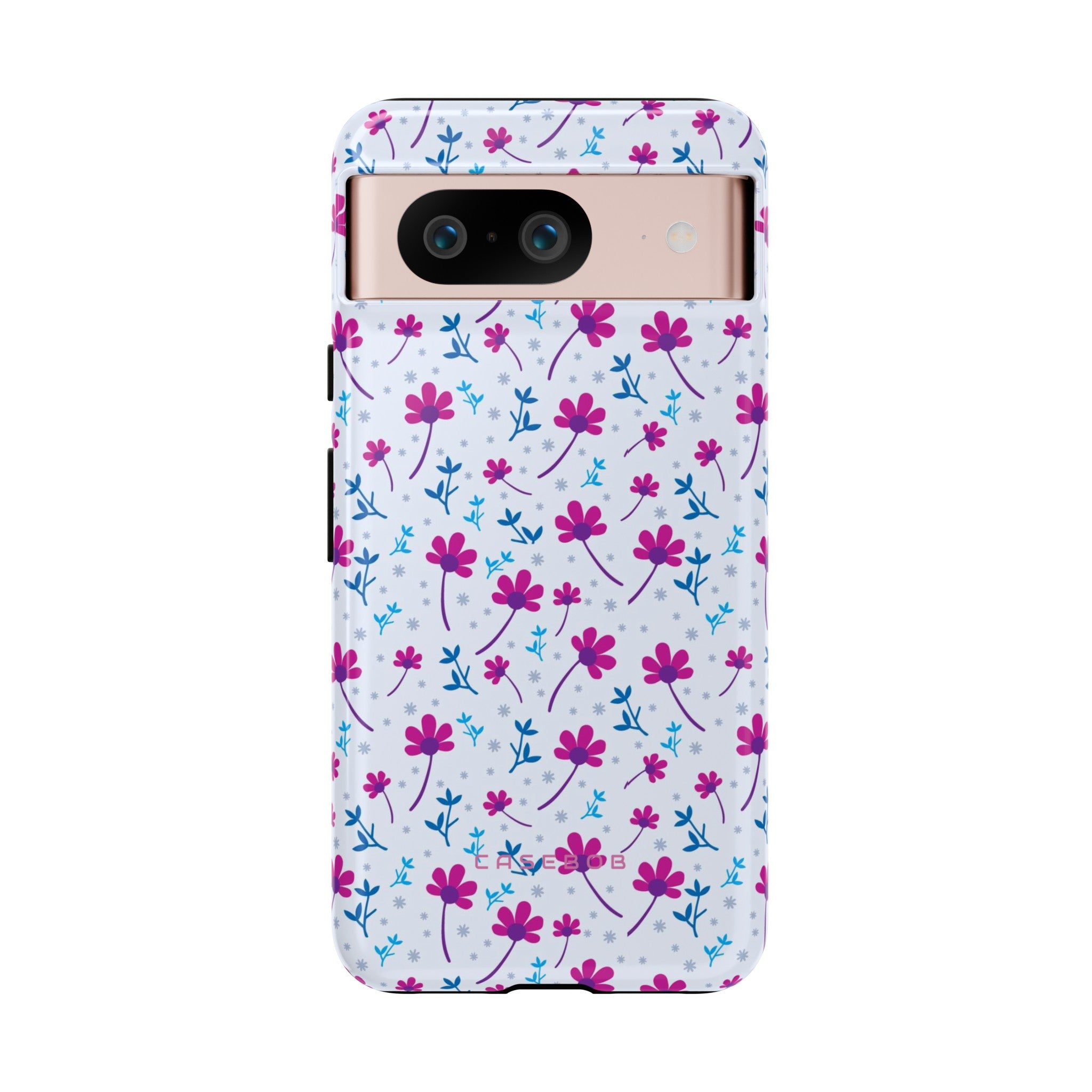 Purple Flower Pattern - Protective Phone Case