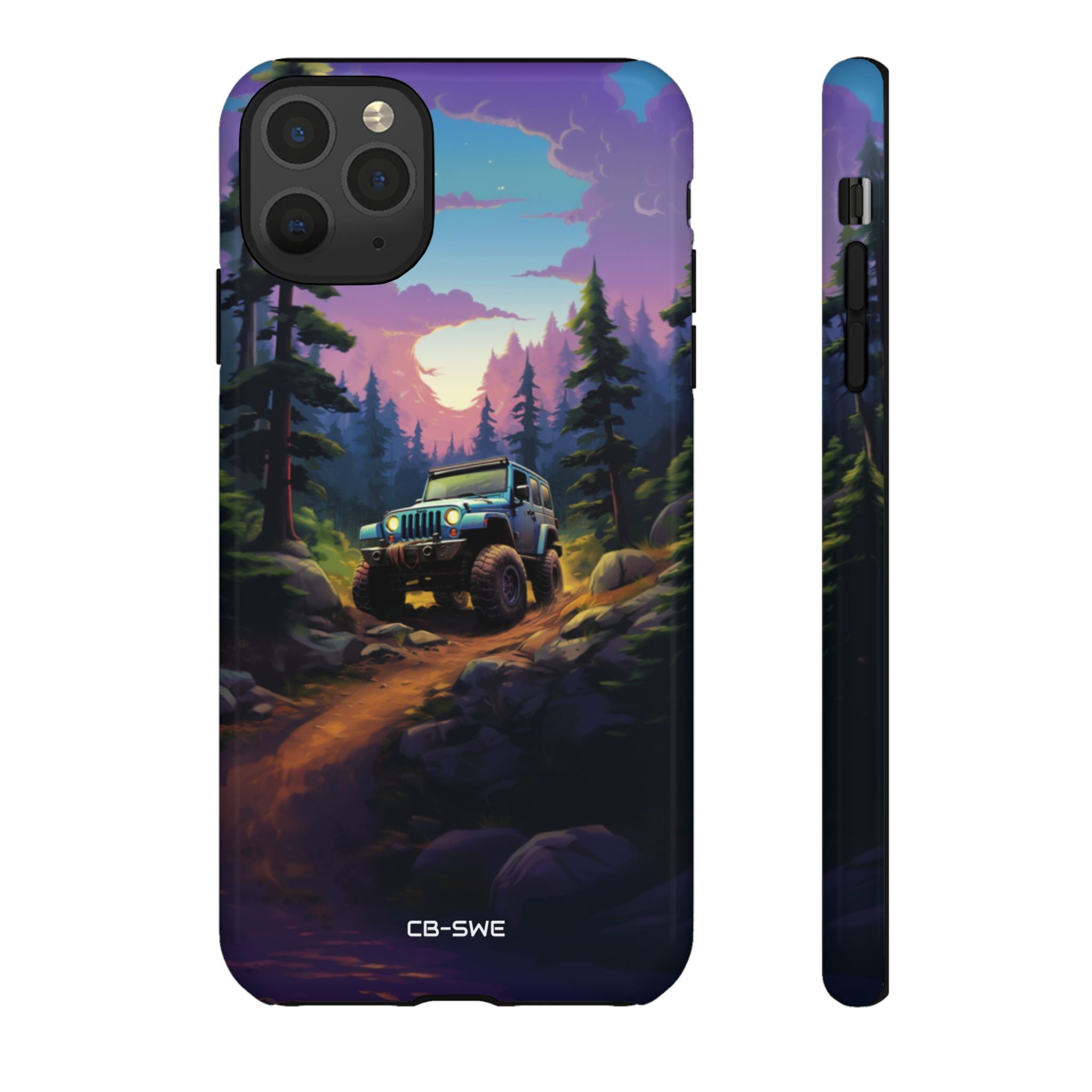 Sunset Forest Drive - iPhone Case