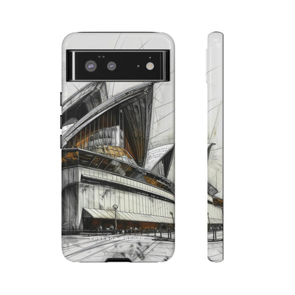 Architectural Curves in Line Formation Google Pixel 6 - Tough Phone Case