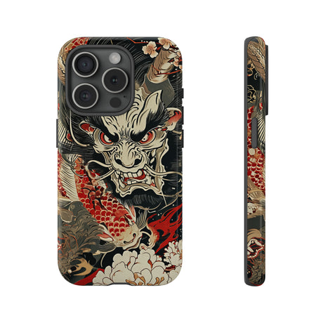 Oni & Sacred Symbols Fusion - Protective Phone Case