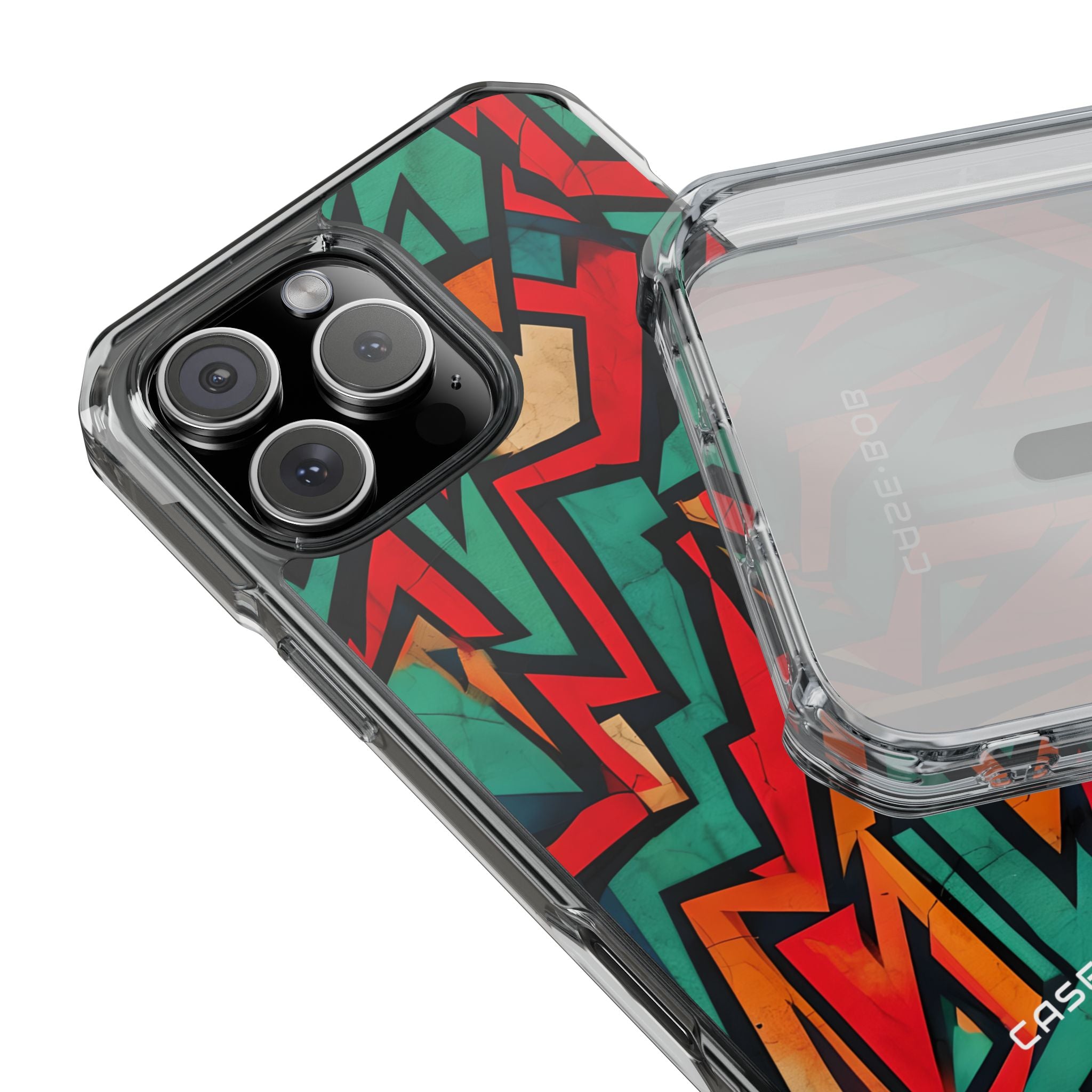 Crimson Zigzag iPhone 16 Pro Max Case - Impact