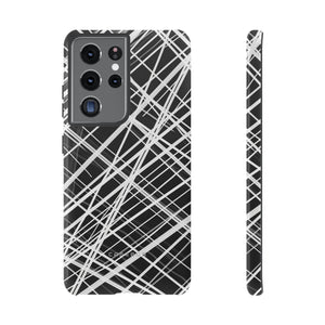 White Line Elegance - Protective Phone Case