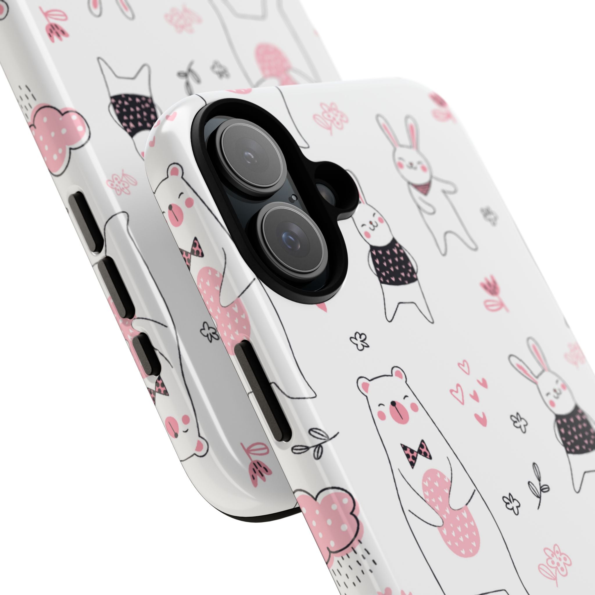 Bears Dance Playfully - iPhone Case