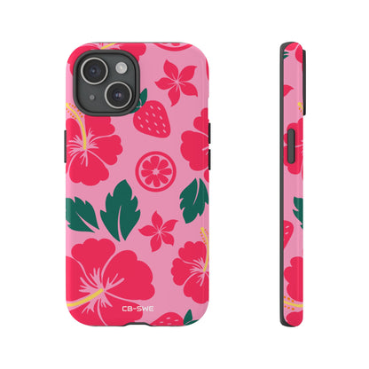 Tropical Hibiscus Harmony - iPhone Case