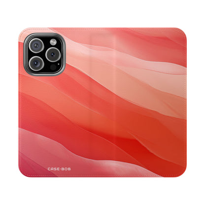 Wavy Coral Bands - iPhone 16 Pro Case - Wallet