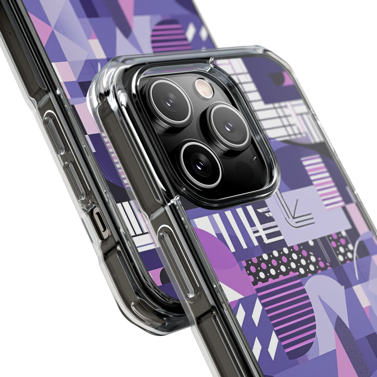 Ultra Violet Design | Handyhülle für iPhone (Clear Impact Case – magnetisch)