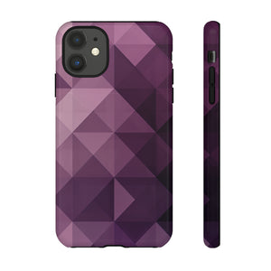 Purple Fade Squares - Protective Phone Case