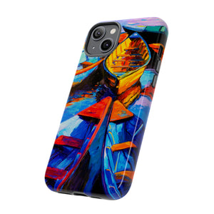 Oil painting - Wooden Boat - Protective Phone Case