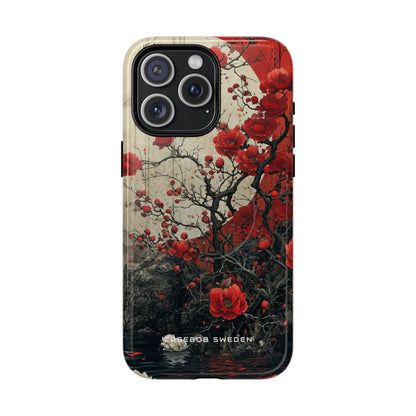 Zen Blossoms in Moonlight iPhone 15 | Tough+ Phone Case