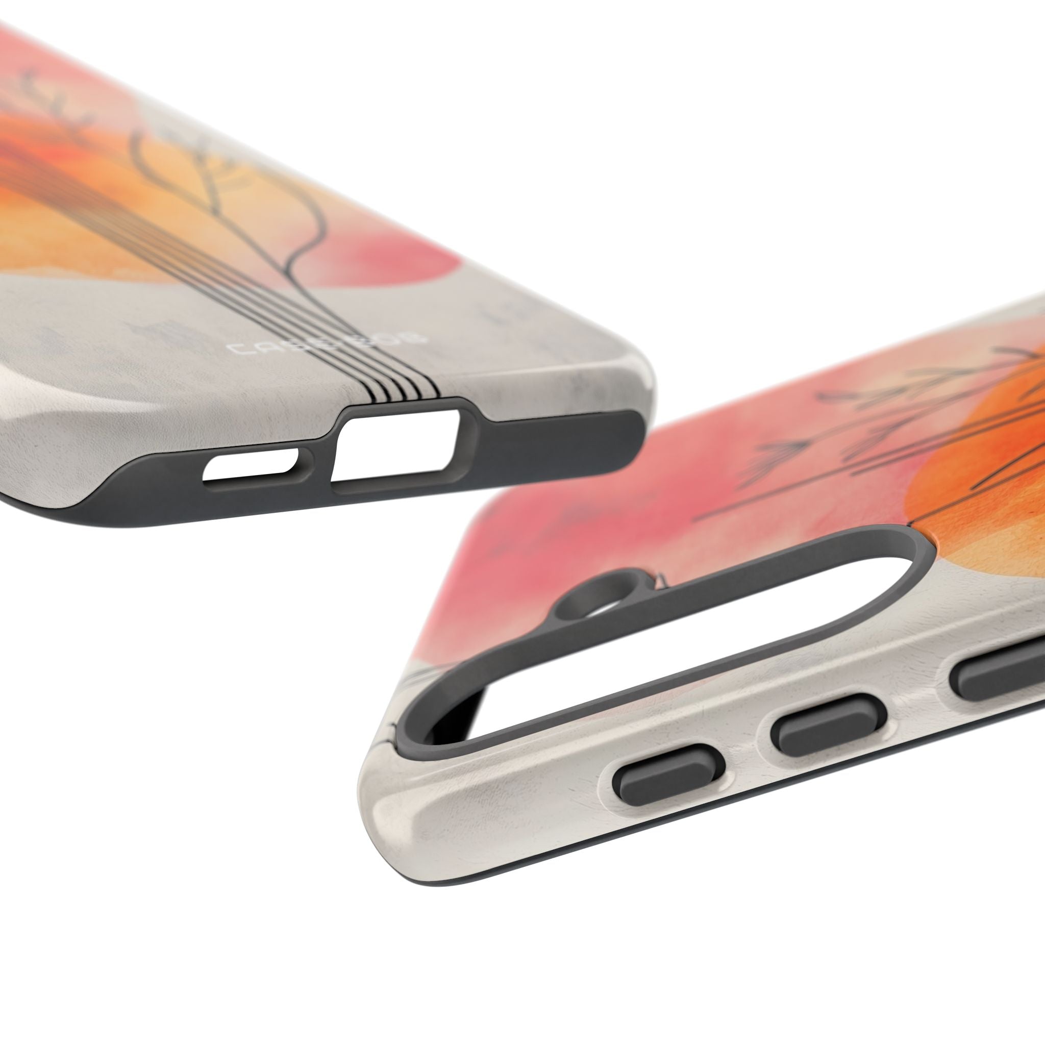 Curved Stem Sunset Samsung S25 Case - Tough